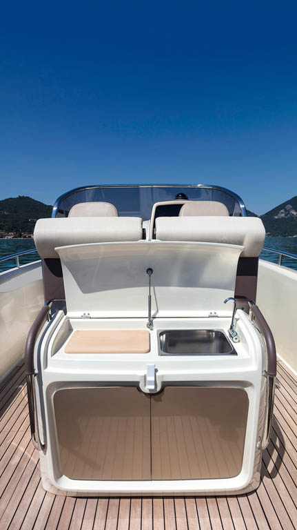 Invictus Yachts Sales at The Boat Club TT280 deck